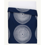 Marimekko 221439 Fokus Duvet Cover Set, Twin, Navy