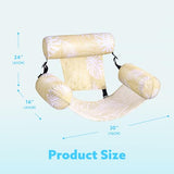 Sloosh Pool Floats Chairs Adult,Inflatable Pool Lounge,Plant Pattern Floating Mat Hammock,Blow up Water Chairs Noodles rafts for Party Summer Water Beach Fun