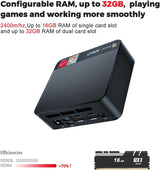 Beelink SER4 Ryzen Mini PC Windows 11 AMD Ryzen 7 4800U(7nm, 8C/16T)up to 4.2GHz, 32GB DDR4 RAM 512GB NVME SSD, 4K@60Hz Triple Display Dual HDMI+Type-C, Support 57W Mini Gaming Computer WiFi 6E BT5.0