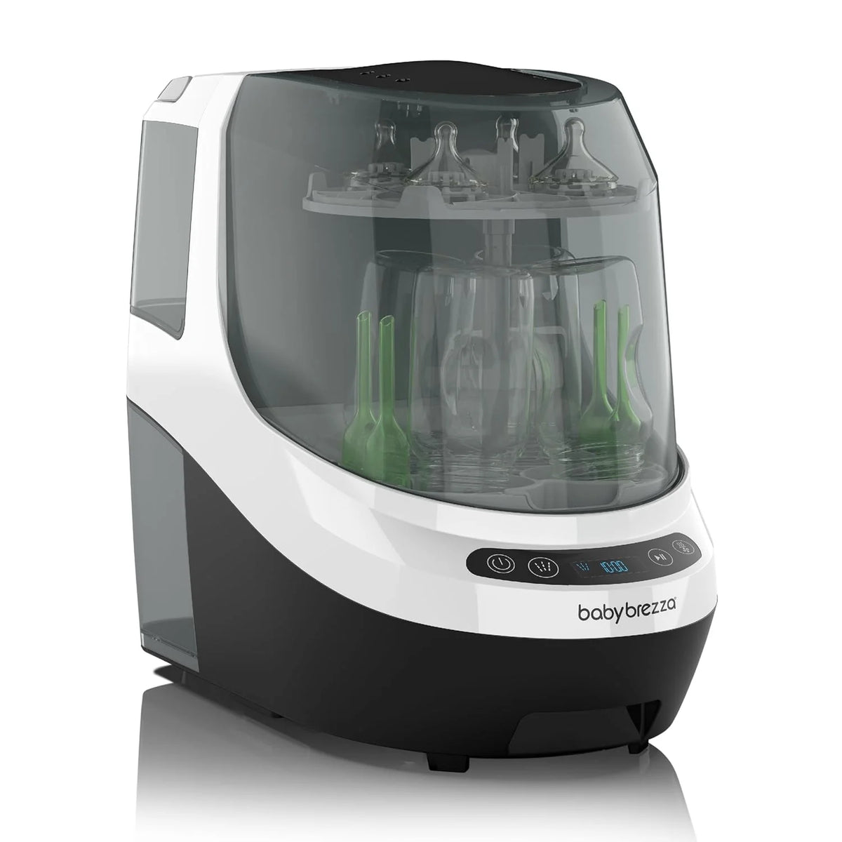 Baby Bottle Washer Pro – Baby Bottle Washer, Sterilizer + Dryer – All in One Machine Cleans Bottles, Pump Parts, & Sippy Cups – Replaces Hand Washing, Bottle Brushes and Drying Racks-Brezza