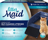 LitterMaid Single Cat Self-Cleaning Litter Box, Blue